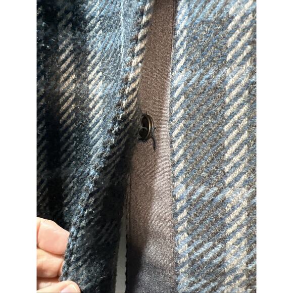 Talbots Wool Polyester Blue Plaid Jacket Coat Blazer Plus Size 18W Lined 18 - Picture 4 of 9